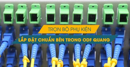 Trọn bộ phụ kiện lắp đặt hoàn chỉnh bên trong hộp phối quang ODF