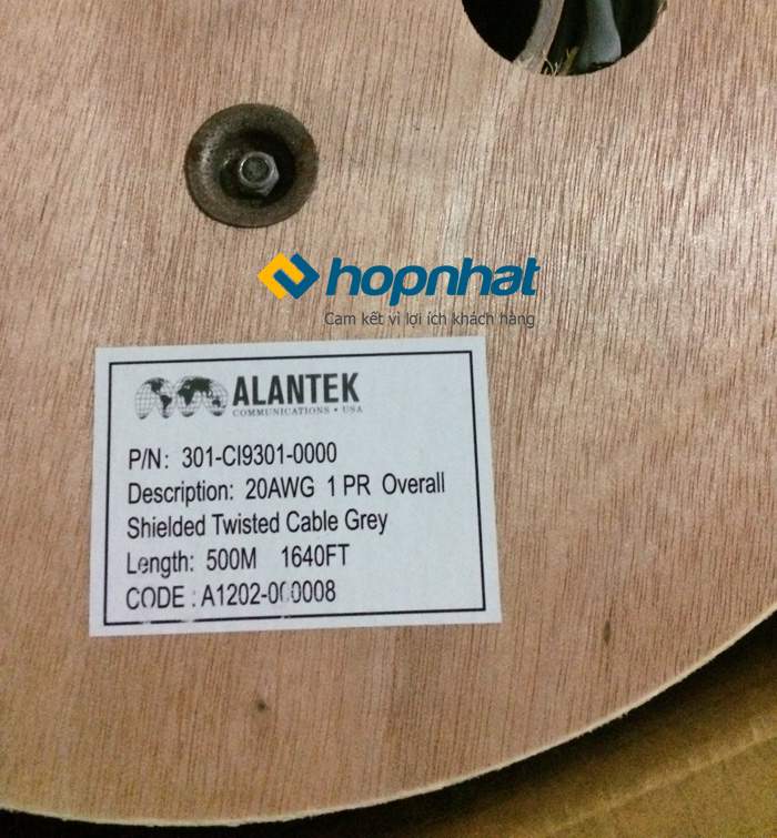 Cáp điều khiển Alantek 20AWG 1PR (301-CI9301-0000)