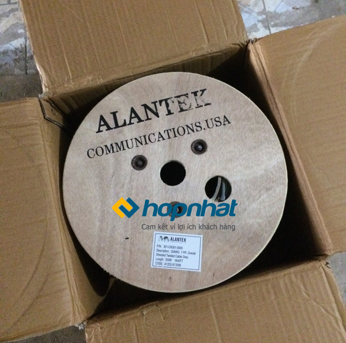 Cáp điều khiển Alantek 20AWG 1PR (301-CI9301-0000)