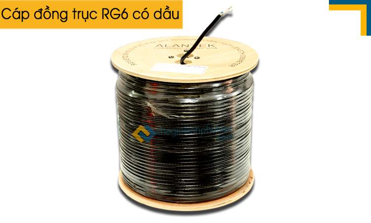 Cáp đồng trục RG6 Alantek có dầu 18AWG
