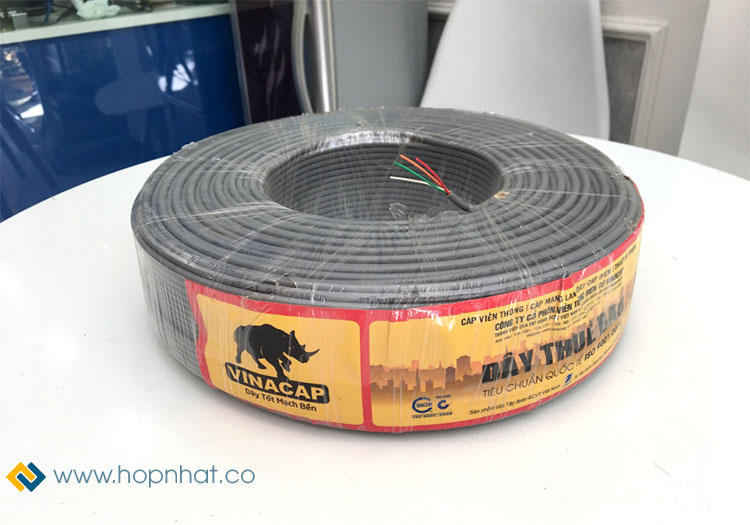 Dây cáp điện thoại 2 đôi hãng Vinacap