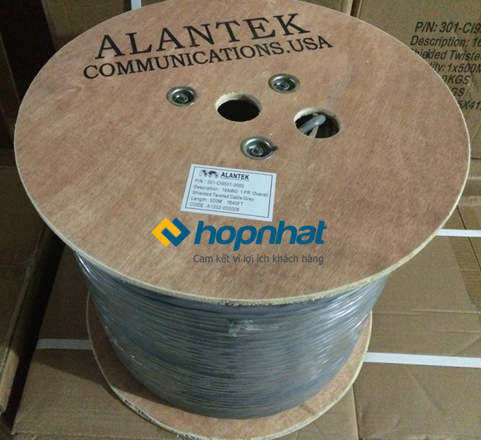 Cáp điều khiển Alantek 16AWG 1PR (301-CI9501-0000)