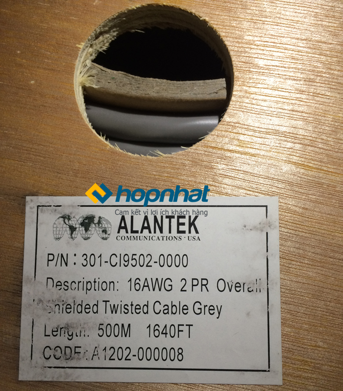 Cáp điều khiển Alantek 16AWG 2PR (301-CI9502-0000)
