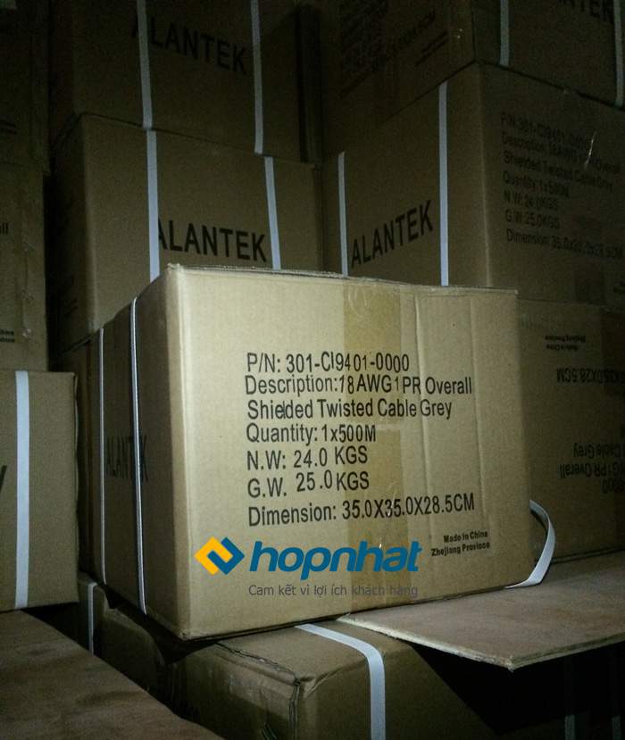 Cáp điều khiển Alantek 18AWG 1PR, Alantek 18AWG 1PR (301-CI9401-0000)