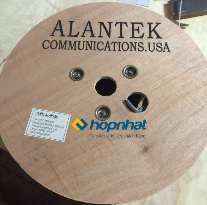 Cáp điều khiển Alantek 18AWG 2PR (301-CI9402-0000)