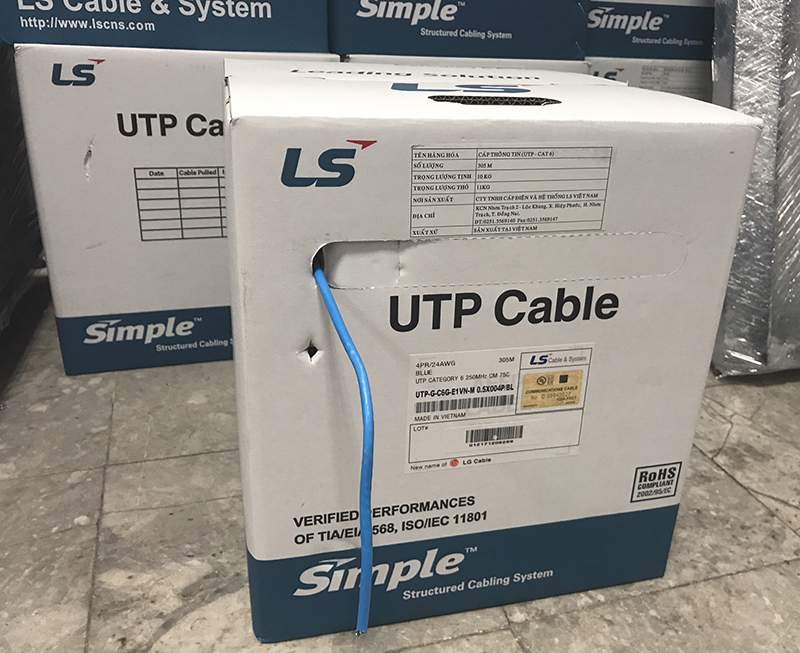 Vỏ thùng Cáp mạng Cat6 LS UTP