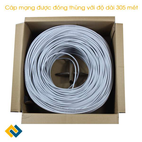 Mở hộp dây cáp mạng Alantek Cat5e FTP chính hãng